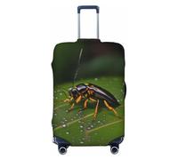 CNTDBU Copertura elastica per valigie con insetti sulle foglie, protezione per bagagli da viaggio, resistente ai graffi, adatta alla maggior parte delle valigie, Nero , XL, boemo