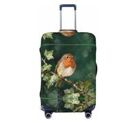 CNTDBU Copertura elastica per valigie con uccellino dal petto rosso, protezione elastica per bagagli da viaggio, resistente ai graffi, adatta alla maggior parte delle valigie, Nero , L, boemo