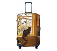 CNTDBU Copertura elastica per valigie da cucina con gatto, protezione elastica per bagagli, resistente ai graffi, adatta alla maggior parte delle valigie, Nero , XL, boemo