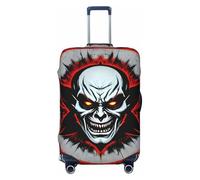 CNTDBU Copertura elastica per valigie da viaggio, motivo fantasma malvagio rosso e nero, resistente ai graffi, adatta alla maggior parte delle valigie, Nero , XL, boemo