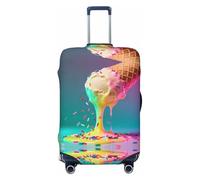 CNTDBU Copertura elastica per valigie da viaggio, resistente ai graffi, adatta alla maggior parte delle valigie, Nero , XL, boemo