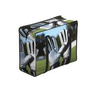 CNTDBU Coppia di guanti da portiere, borsa per la spesa resistente, impermeabile, riutilizzabile, con cerniera, borsa pieghevole per viaggi, picnic