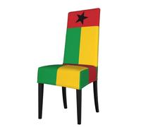 CNTDBU Coprisedia per sala da pranzo, con bandiera della Guinea-Bissau, lavabile, elasticizzato, protegge da fuoriuscite e macchie, si adatta alla maggior parte delle sedie