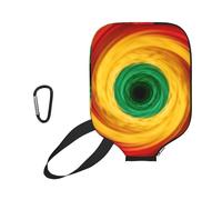 CNTDBU Custodia per pagaia a spirale in neoprene a tre colori, con tasca in rete, moschettone per borsa da palestra
