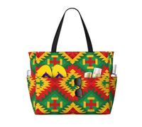 CNTDBU Diamond - Borsa da viaggio da spiaggia di grande capacità, impermeabile, con 7 tasche, borsa oversize per palestra e campeggio, leggera e pieghevole