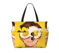 CNTDBU Divertente maschera per gli occhi di grande capacità, borsa da viaggio da spiaggia impermeabile con 7 tasche, borsa oversize per palestra campeggio, leggero pieghevole