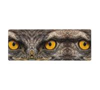 CNTDBU Eagle Eye Close - Tappetino da scrivania extra large, 30 x 80 cm, antiscivolo, con bordo cucito, tappetino impermeabile per tastiera per ufficio