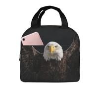 CNTDBU Eagle Wings Spread - Borsa termica per il pranzo, con fodera in alluminio, impermeabile, per lavoro