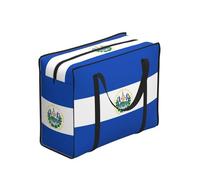 CNTDBU El Salvador - Borsa per la spesa resistente, impermeabile, riutilizzabile, con cerniera, pieghevole, per viaggi, picnic