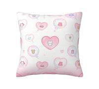 CNTDBU Federa per cuscino a forma di cuore con bolle su entrambi i lati, morbida e accogliente, quadrata con cerniera nascosta, federa decorativa per letto, divano, auto