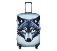 CNTDBU Fierce Wolf Head - Copertura elastica per valigia, protezione per bagagli da viaggio, resistente ai graffi, adatta alla maggior parte delle valigie, Nero , XL, boemo