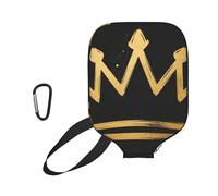 CNTDBU Flat Crown Graffiti Pickleball Paddle Cover-Neoprene Paddle Case con Mesh Pocket Moschettone per Borsa Palestra