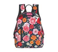 CNTDBU Floral Explosion - Zaino casual leggero, grande capacità
