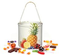 CNTDBU Fruit Mix Halloween Storage Bag-Borsa rotonda per il partito | Tessuto twill leggero riutilizzabile contiene bomboniere essenziali per uso festa
