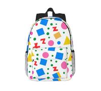 CNTDBU Geo Mashup - Zaino da viaggio leggero da 15" per computer portatile | Impermeabile ed ergonomico. Cinghie imbottite. Adatto per laptop da 15 pollici.