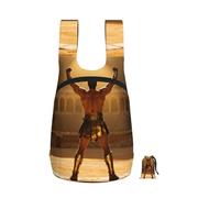 CNTDBU Gladiator Victory Pose - Zaino pieghevole da 16 l, leggero, per viaggi, impermeabile, con cerniera, per uomo e donna