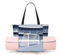 CNTDBU Goal Frame Net - Borsa da yoga da donna, grande borsa da palestra con supporto per tappetino da yoga, borsa a tracolla leggera per allenamento, viaggi, spiaggia