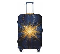 CNTDBU Gold Ray Art - Copertura elastica per valigie, protezione per bagagli da viaggio, resistente ai graffi, adatta alla maggior parte delle valigie, Nero , XL, boemo