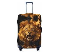 CNTDBU Golden Lion Roar - Copertura elastica per valigie, protezione per bagagli da viaggio, resistente ai graffi, adatta alla maggior parte delle valigie, Nero , M, boemo