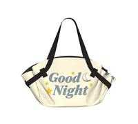 CNTDBU Good night - Coperta da picnic 2 in 1, pieghevole, impermeabile, tappetino rotondo per spiaggia, parco, borsa da campeggio portatile con tasche portaoggetti per avventure all'aperto
