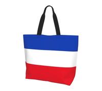 CNTDBU Grande borsa per la spesa con bandiera dello Schleswig-Holstein da donna, leggera, resistente all'acqua, per lavoro, viaggi, uso quotidiano