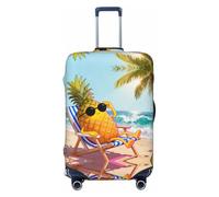 CNTDBU Graziosa copertura elastica per valigia, con ananas, protezione per bagagli da viaggio, resistente ai graffi, adatta alla maggior parte delle valigie, Nero , M, boemo
