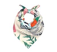 CNTDBU Graziosa sciarpa quadrata in raso multiuso con tigre bianca, 55 x 55 cm, bandana per donne e uomini, sciarpa morbida per capelli, sciarpa per capelli, sciarpa per collo, fascia per la testa