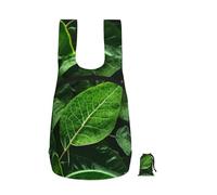CNTDBU Green Leaf Nature - Zaino pieghevole da 16 l, leggero, per viaggi, impermeabile, con cerniera, per uomo e donna