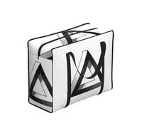 CNTDBU Impossible Triangolo Heavy Duty Shopping Tote Bag - Borsa impermeabile riutilizzabile per la spesa con cerniera, borsa pieghevole per viaggi e picnic