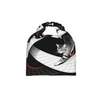 CNTDBU Infinite Loop Cat Roll Top Lunch Bag per lavoro isolato Cooler Tote con dimensioni regolabili, a prova di perdite per uso quotidiano