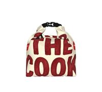 CNTDBU Kiss Cook - Borsa termica per il pranzo con frase arrotolabile, con dimensioni regolabili, a prova di perdite, per uso quotidiano