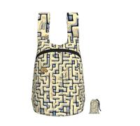 CNTDBU Labyrinth - Zaino pieghevole con mappa del tesoro, 16 l, leggero, da viaggio, impermeabile, con cerniera, per uomo e donna