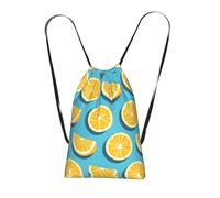 CNTDBU Lemon Zeppe Zaino pieghevole con coulisse, leggero, ripiegabile, riutilizzabile, per viaggi, zaino compatto per campeggio, palestra