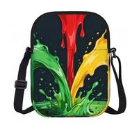 CNTDBU Liquid Flow Collision Piccola borsa a tracolla - Borsa leggera con zip da donna, borsa a tracolla casual impermeabile per portafoglio da viaggio