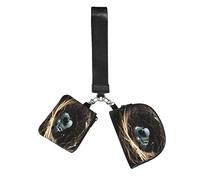 CNTDBU Little Bird Nest - Portafoglio con portachiavi da donna, piccola borsa da polso per chiavi e carte, confezione da 2 tasche con cerniera per corsa, palestra, viaggi, sport all'aria aperta