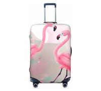CNTDBU Love Flamingo - Copertura elastica per valigie, protezione per bagagli da viaggio, resistente ai graffi, adatta alla maggior parte delle valigie, Nero , S, boemo