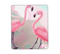 CNTDBU Love Flamingo - Tappetino per mouse con base in gomma con bordo cucito, antiscivolo, per ufficio, gaming, superficie in tessuto liscio, verticale multipla