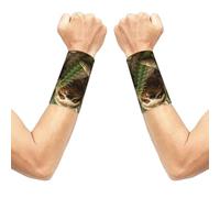CNTDBU Manicotto da polso a forma di cactus e bradipo, confezione da 2, traspirante, supporto a compressione per palestra, fascia elastica per il polso per fitness