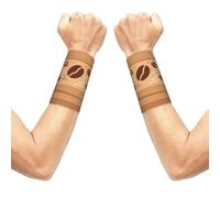 CNTDBU Manicotto da polso da caffè, confezione da 2, supporto traspirante a compressione per palestra, fascia elastica per il fitness