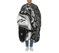 CNTDBU Mantella da taglio per capelli con borchie da calcio per adulti-mantella da barbiere per uomini e donne, mantella impermeabile per parrucchieri, abito da parrucchiere antistatico