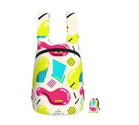 CNTDBU Memphis - Zaino pieghevole senza cuciture, 16 l, leggero, da viaggio, impermeabile, con cerniera, per uomo e donna
