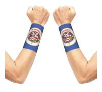CNTDBU Minnesota State Flag - Manicotto da polso traspirante, a compressione, per palestra, fascia elastica da polso per fitness, confezione da 2