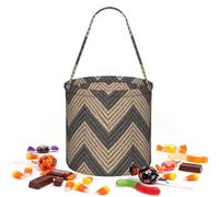 CNTDBU Modelli classici Halloween Storage Bag-Round borsa per il partito | Tessuto twill leggero riutilizzabile contiene bomboniere essenziali per uso festa