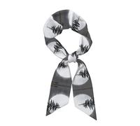 CNTDBU Moon Pine Tree Sciarpe per le donne, sciarpa in raso lunga striscia leggera, chic borsa accessorio per capelli regalo