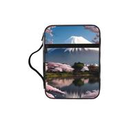 CNTDBU Mt. Fuji In Early Spring Bibbia Study Tote Bag con manici, organizer resistente all'acqua per viaggi in chiesa, portapenne, tablet tascabile