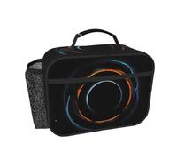 CNTDBU Mysterious Cosmic Black Holes Borsa termica per il pranzo, per uomini e donne, borsa termica per lavoro, ufficio, a prova di perdite, con tasca in rete per alimenti