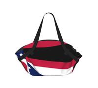 CNTDBU Ohio State Flag - Coperta da picnic 2 in 1, pieghevole, impermeabile, tappetino rotondo per spiaggia, parco, borsa da campeggio portatile con tasche portaoggetti per avventure all'aperto