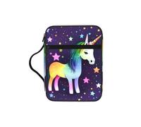 CNTDBU One-Horse Star Bible Study Tote Bag con manici, organizer impermeabile per viaggi in chiesa, portapenne, tasca per tablet