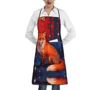 CNTDBU PaFox Star Dream Grembiule da cucina impermeabile per uomini e donne, resistente alle macchie, con tasca profonda, grembiule da chef regolabile e resistente, per cottura