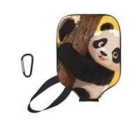 CNTDBU Panda Climb Tree, custodia per pagaia in neoprene con tasca a rete, moschettone per borsa da palestra